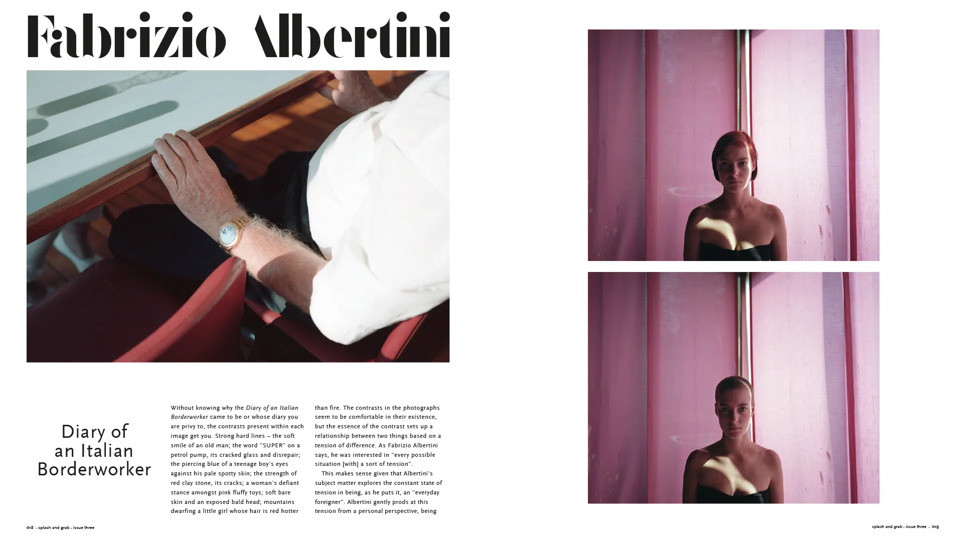 Fabrizio Albertini – Diary of an Italian Borderworker – Splash & Grab Magazine